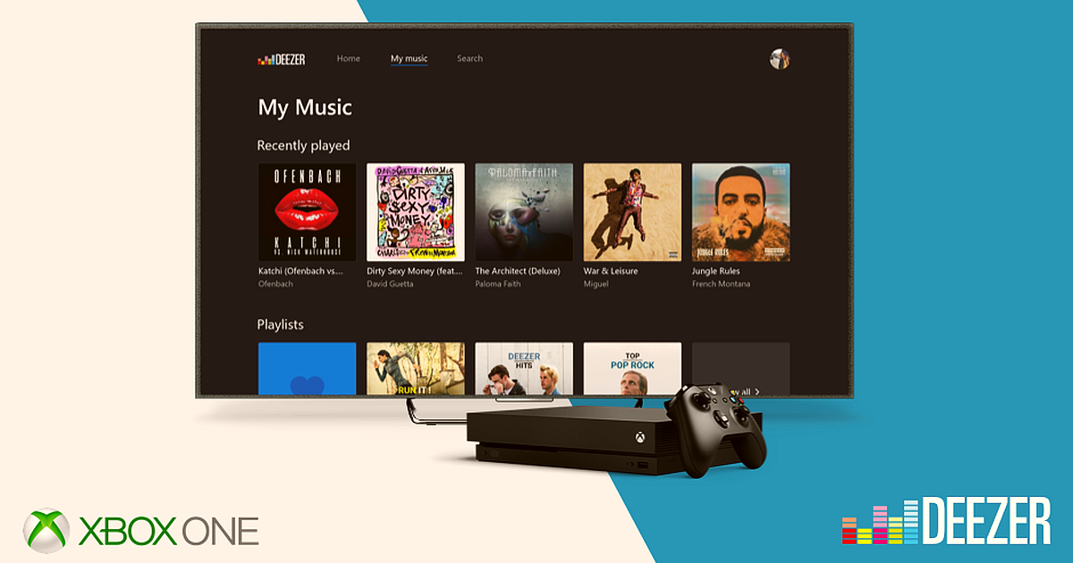 Deezer New Music & Xbox & Games Feature